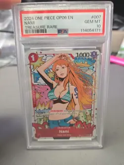 One Piece CCG Nami Treasure Rare ST01-007 PSA 10 Gem Mint - Image 1