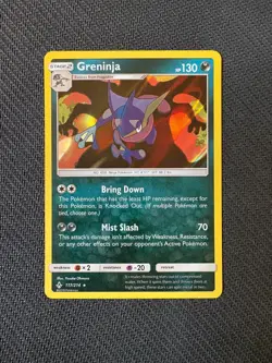 Greninja Charizard Shadow 117/214 LP Holo Unbroken Bonds Pokemon Card - Image 1