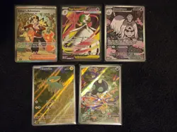 Pokemon TCG Mixed Card Lot With SIR, IR, And Full Art. 5 Cards. - Image 1