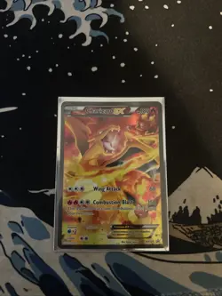 Pokemon TCG Charizard EX XY121 Promo Card - Black Star - Good Condition - Image 1