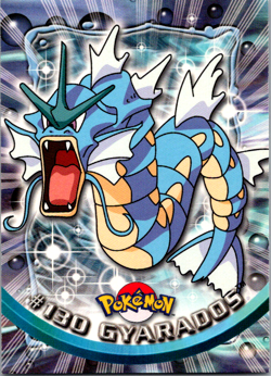 Gyarados #130 - Pokemon Topps Card TV Animation Series 3 - Non Holo - Blue Logo - Image 1