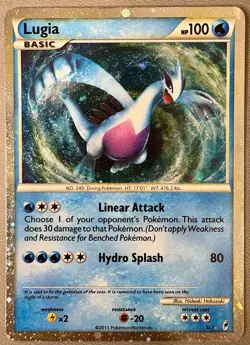 Lugia SL7 Holo Secret Rare Call Of Legends Pokemon Card 2011 MP-HP CONDITION - Image 1