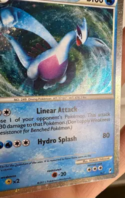 Lugia SL7 Holo Secret Rare Call Of Legends Pokemon Card 2011 MP-HP CONDITION - Image 5