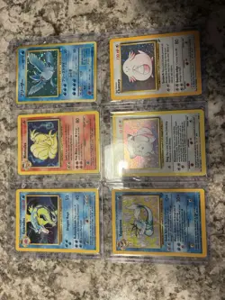 Pokemon Card 6 Holos - Gyrados, Ninetails, Articuno, Vaporeon, Clefairy, Chansey - Image 5