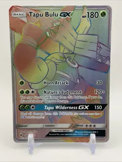 Tapu Bulu GX 149/147 Burning Shadows 2017 Secret Rainbow Rare Pokemon Card TCG - Image 1