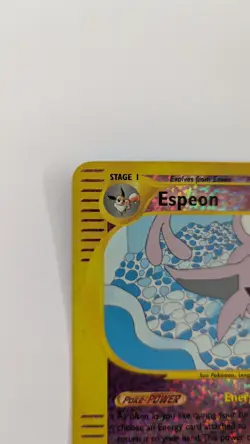 2002 Pokemon Espeon 6/12 BOX TOPPER Jumbo Card Reverse Holo Aquapolis - Image 2