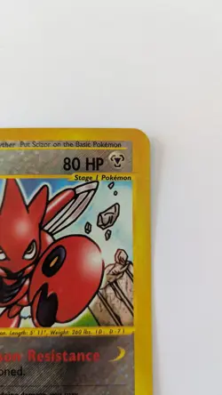 2002 Pokemon Scizor 7/12 BOX TOPPER Jumbo Card Reverse Holo Aquapolis - Image 3