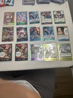 One Piece OP-13 Mixed Lot of 15 English Cards - Image 1