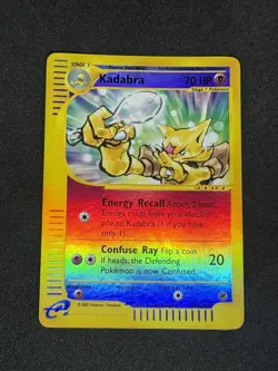Kadabra Reverse Foil Pokemon e-Card Series Expedition #84 2002 - Image 1