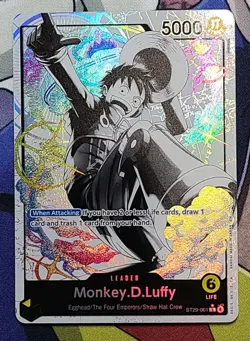 2026 One Piece CCG - Monkey.D.Luffy - ST29-001 Alt Art Leader Card! - Image 3