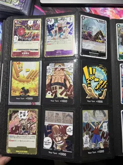 One Piece TCG Card Lot - English & Japanese Binder Collection 1000+ Cards - Image 2