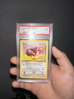 1999 Eevee 51/64 Jungle 1st Edition Vintage Pokemon Card PSA 9 Mint - Image 1