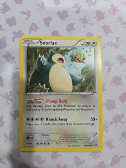 Snorlax 118/162 LP Non Holo Uncommon XY - BREAKthrough Pokemon Card - Image 1
