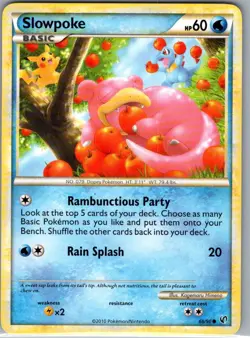 Slowpoke 66/90 Non Holo Undaunted - Pokemon Card - NM - Image 1
