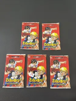 Twenty (20) BANDAI CCG TCG ZATCH BELL! The Card Battle Series 1 Booster Packs - Image 5
