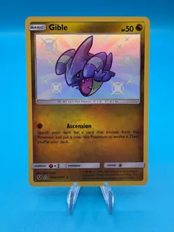 Pokemon TCG Card Gible SV38/SV94 Hidden Fates Shiny Holo Rare - NM - Image 1