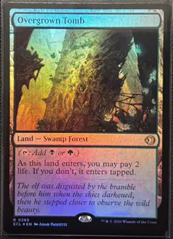 MTG Lorwyn Eclipsed Overgrown Tomb Foil (Rare) - Image 1