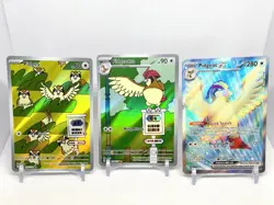 Pokemon TCG SV03: Obsidian Flames Holo CARD LOT Pidgey + Pidgeotto + Pidgeot- NM - Image 1