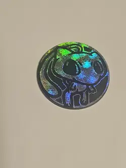 Pokemon TCG Mew Mini Coin Silver Glitter Holofoil 2006 Groundbreaker Theme Deck - Image 2