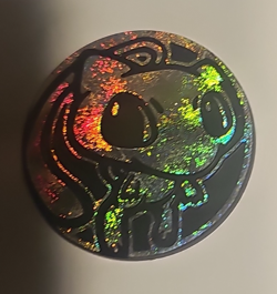 Pokemon TCG Mew Mini Coin Silver Glitter Holofoil 2006 Groundbreaker Theme Deck - Image 3