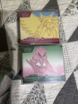 Paradox Rift Pokemon Center Elite Trainer Box ETB Pair Set Of 2 Sealed - Image 1