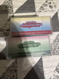 Paradox Rift Pokemon Center Elite Trainer Box ETB Pair Set Of 2 Sealed - Image 2