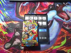 Heavy 22.66g Pokemon Mega Evolutions WEIGHTED BOOSTER PACK - Gold Mega LucarioU - Image 1