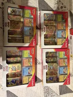 Pokemon TCG Scarlet & Violet 151 Mini Tins 5-Pack Costco Bundle 2x Boxes, New - Image 1