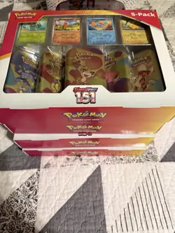 Pokemon TCG Scarlet & Violet 151 Mini Tins 5-Pack Costco Bundle 2x Boxes, New - Image 4