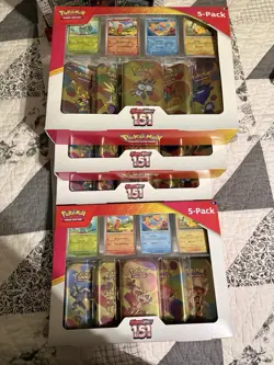Pokemon TCG Scarlet & Violet 151 Mini Tins 5-Pack Costco Bundle 2x Boxes, New - Image 5