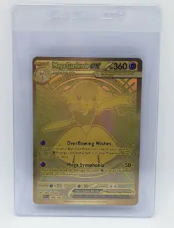 Pokemon TCG Mega Gardevoir EX 187/132 Mega Evolutions Gold Hyper Rare Mint - Image 1