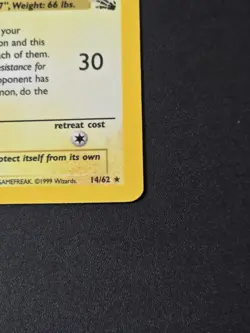 Raichu holo #14/62 Fossil NM/LP Pokemon 1999 - Image 2
