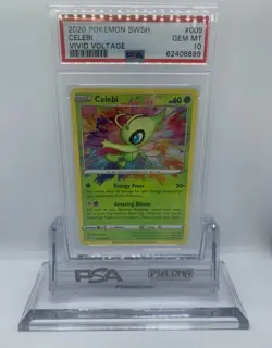 Pokemon Vivid Voltage Amazing Rare Celebi 9/185 PSA 10 GEM MINT Lot of 2 - Image 1
