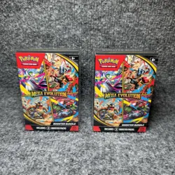 Pokemon TCG Lot of 2 Mega Evolution Booster Bundle NEW FACTORY SEALED - Image 1