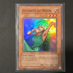 Yu-Gi-Oh! Goddess of Whim MP1-003 McDonald's Promo Holo Super Rare Fairy Effect - Image 1