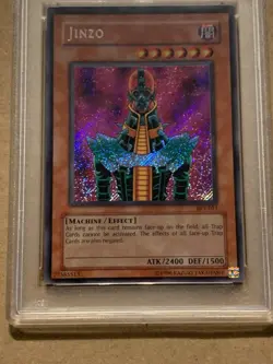 2003 Yu-Gi-Oh! Jinzo BPT-011 Secret Rare PSA 9 MINT - Image 3