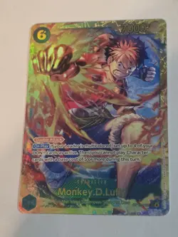 Monkey.D.Luffy SEC OP13-118 Carrying On His Will One Piece TCG NM English - Image 1