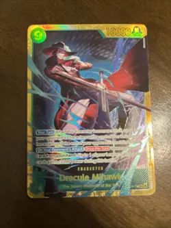 One Piece Dracule Mihawk OP14-119 SEC The Azure Sea’s Seven Secret Rare - Image 1