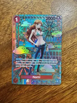 One Piece Nami SP Alternate Art OP01-016 NM Even Borders - No Marks See Pics - Image 1