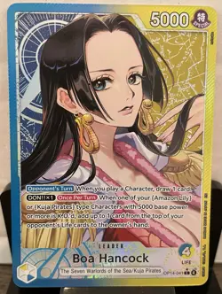 One Piece Boa Hancock (Alt Art L) OP14-041 English MINT AA Leader - Image 1