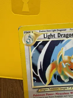 Pokemon TCG Light Dragonite Neo Destiny Holo Card 14/105 MP - Image 4
