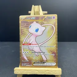 2023 Mew EX 205/165 Scarlet & Violet 151 Metal Full Art Pokemon Card - Image 1