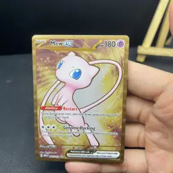 2023 Mew EX 205/165 Scarlet & Violet 151 Metal Full Art Pokemon Card - Image 3