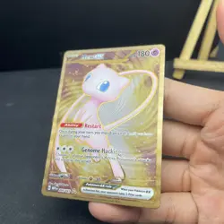 2023 Mew EX 205/165 Scarlet & Violet 151 Metal Full Art Pokemon Card - Image 4