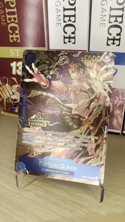 OP07-053 Winner 3rd Anniversary Portgas.D.Ace Promo One Piece Card English - Image 2