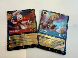 Disney Lorcana Magical Places Rapunzel Donald Duck EPCOT Promo Cards - Image 1