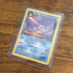 Pokemon TCG Dark Golduck Card 37/82 Regular 1st Edition - Image 3