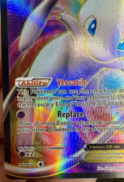 Pokemon Card Mew Ex 120/124 Full Art LP B&W Dragons Exalted Full Art 2012 - Image 5