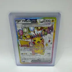 Pokemon Pikachu EX Card 219/191SV08: Surging Sparks Holo, Near Mint Condition - Image 1