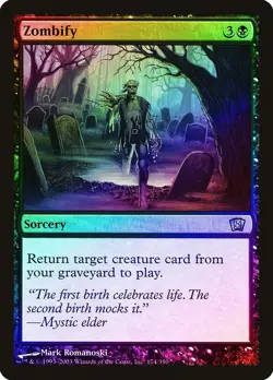 Zombify FOIL 8th Edition PLD Black Uncommon MAGIC THE GATHERING CARD ABUGames - Image 1